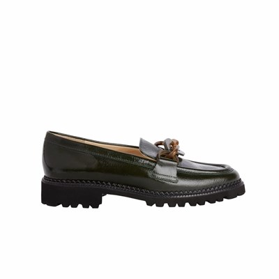 Brunate Loafer With Accessory Women's Flat Shoes Green | 75HMRYDXP