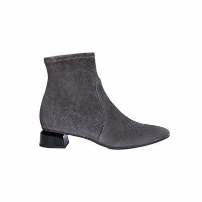 Brunate Pointy Stretch Bootie Women's Ankle Boots Grey | 90CXAVFEG