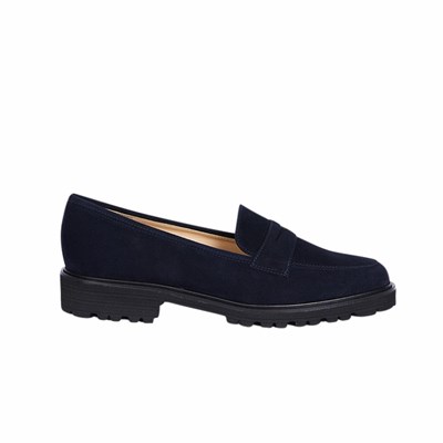 Brunate Sporty Extra Light Loafer Women's Flat Shoes Blue | 36NXQLOKD