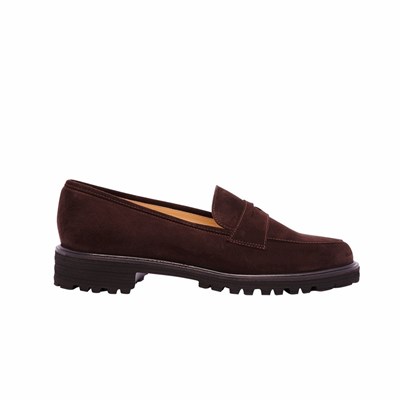 Brunate Sporty Extralight Loafer Women's Flat Shoes Brown | 67CGFUPHX