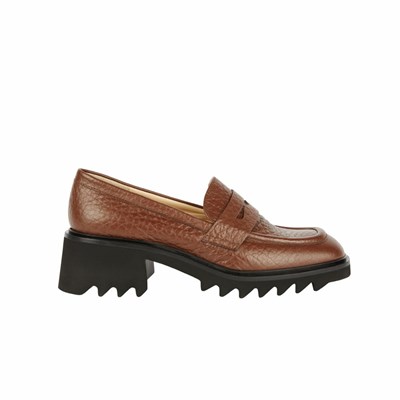 Brunate Sporty Squared Loafer Women's Pumps Brown | 35DPVTSHF