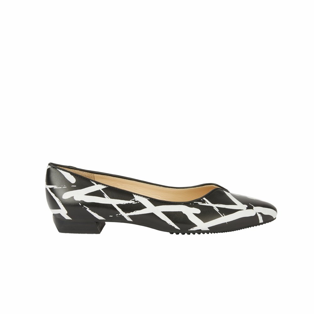 Brunate Classic Model Women's Flat Shoes Black / White | 32IYBWLZD