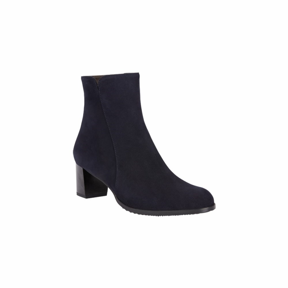 Brunate Daily Chic Women's Ankle Boots Navy | 85QBWNDPX