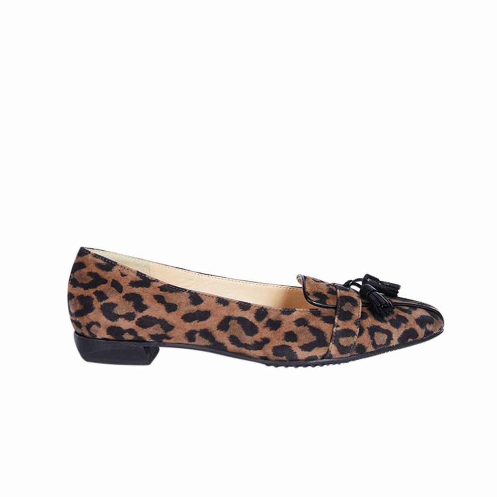 Brunate Flat Women's Flat Shoes Leopard | 62IWRFNKV