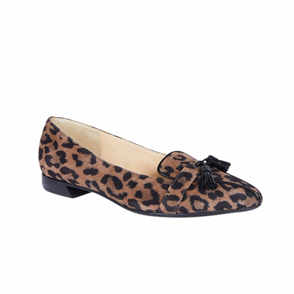 Brunate Flat Women's Flat Shoes Leopard | 62IWRFNKV