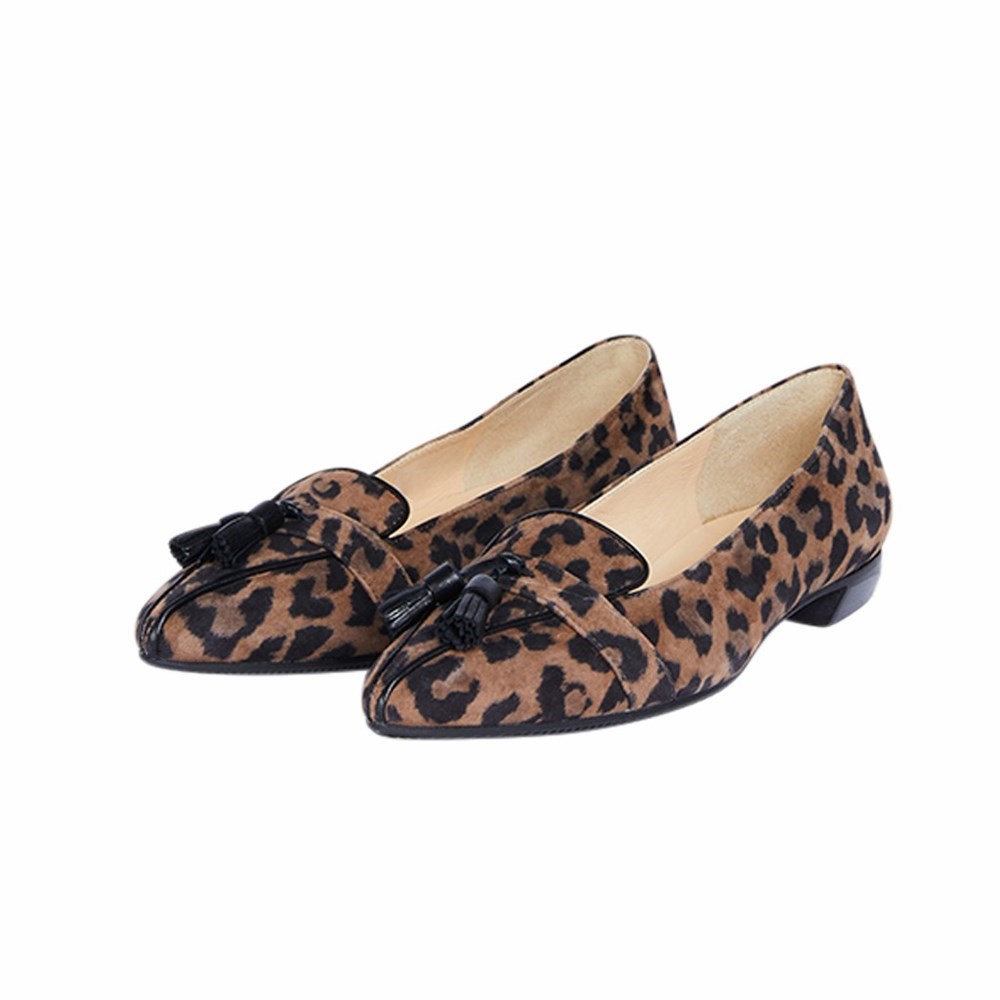 Brunate Flat Women's Flat Shoes Leopard | 62IWRFNKV