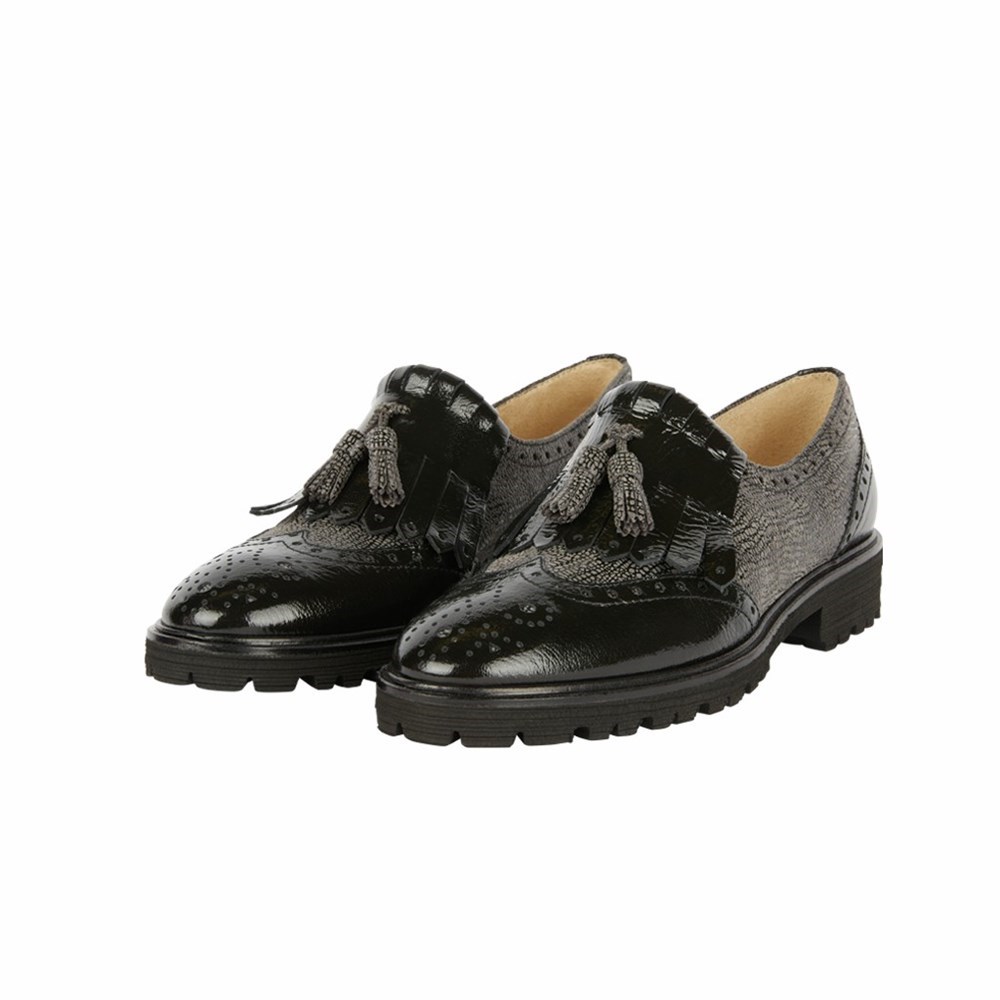 Brunate Golf Style Slipper Women's Flat Shoes Black | 04OFQXADP