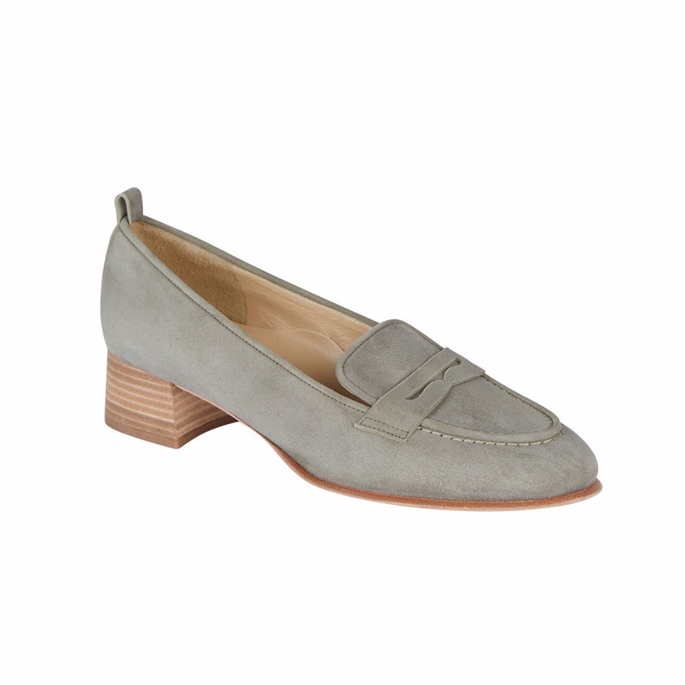 Brunate Loafer With A Sporty Heel Women's Pumps Grey | 71VQZFETM