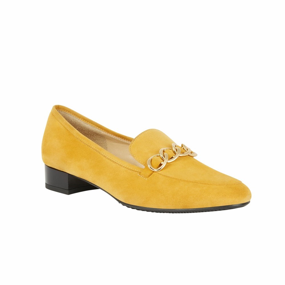 Brunate Loafer Women's Pumps Yellow | 70BAJMPRT