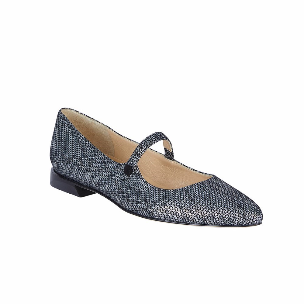 Brunate Mary Jane Style Ballerina Women's Flat Shoes Navy | 03SIMJBTD