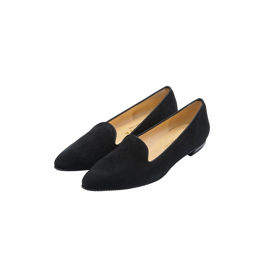 Brunate Pointy Slipper Style Flat Women's Flat Shoes Black | 08BNLPOTV