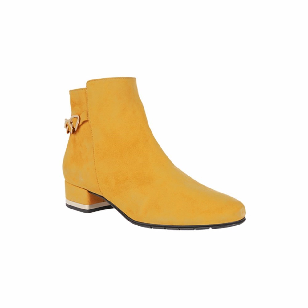 Brunate Short Boot Women's Ankle Boots Yellow | 38ODPRSFU