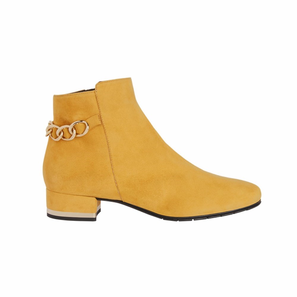 Brunate Short Boot Women\'s Ankle Boots Yellow | 38ODPRSFU