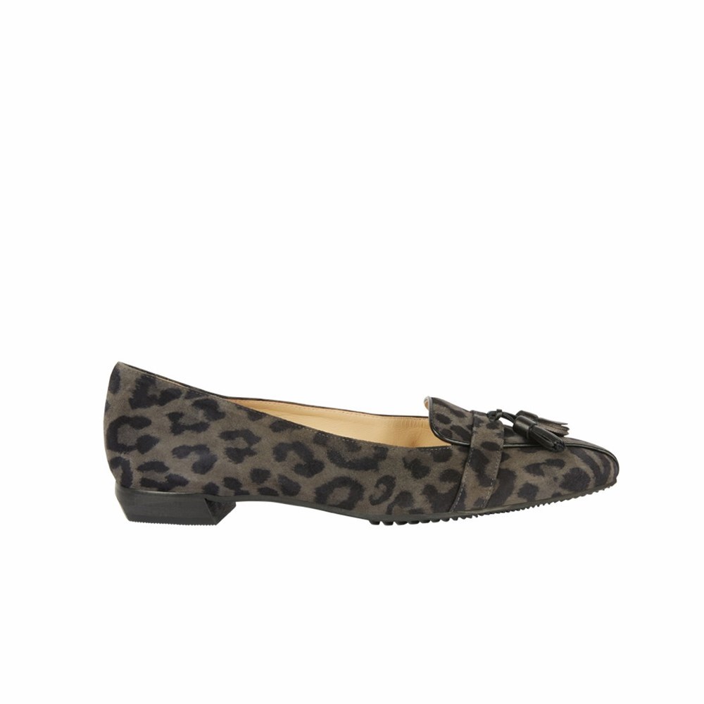 Brunate Slipper Women's Flat Shoes Leopard | 09BHCEMKV