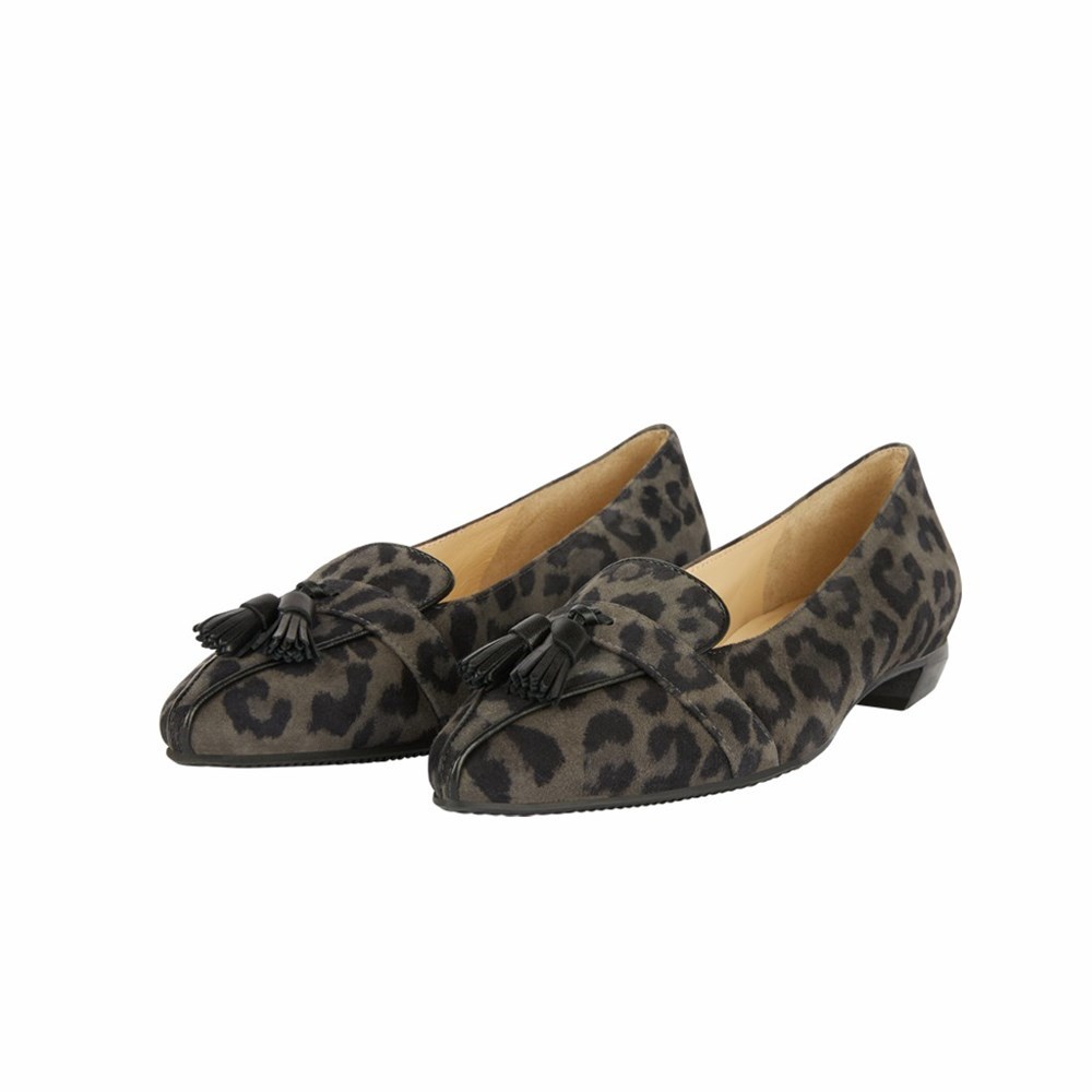 Brunate Slipper Women's Flat Shoes Leopard | 09BHCEMKV