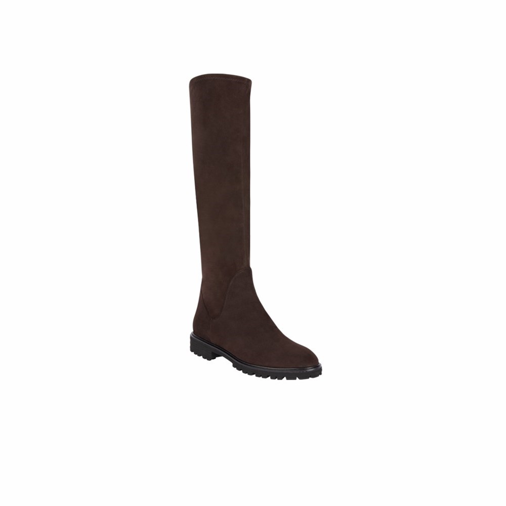 Brunate Sporty Stretch Boot Women's Knee High Boots Brown | 59BYOJCHN