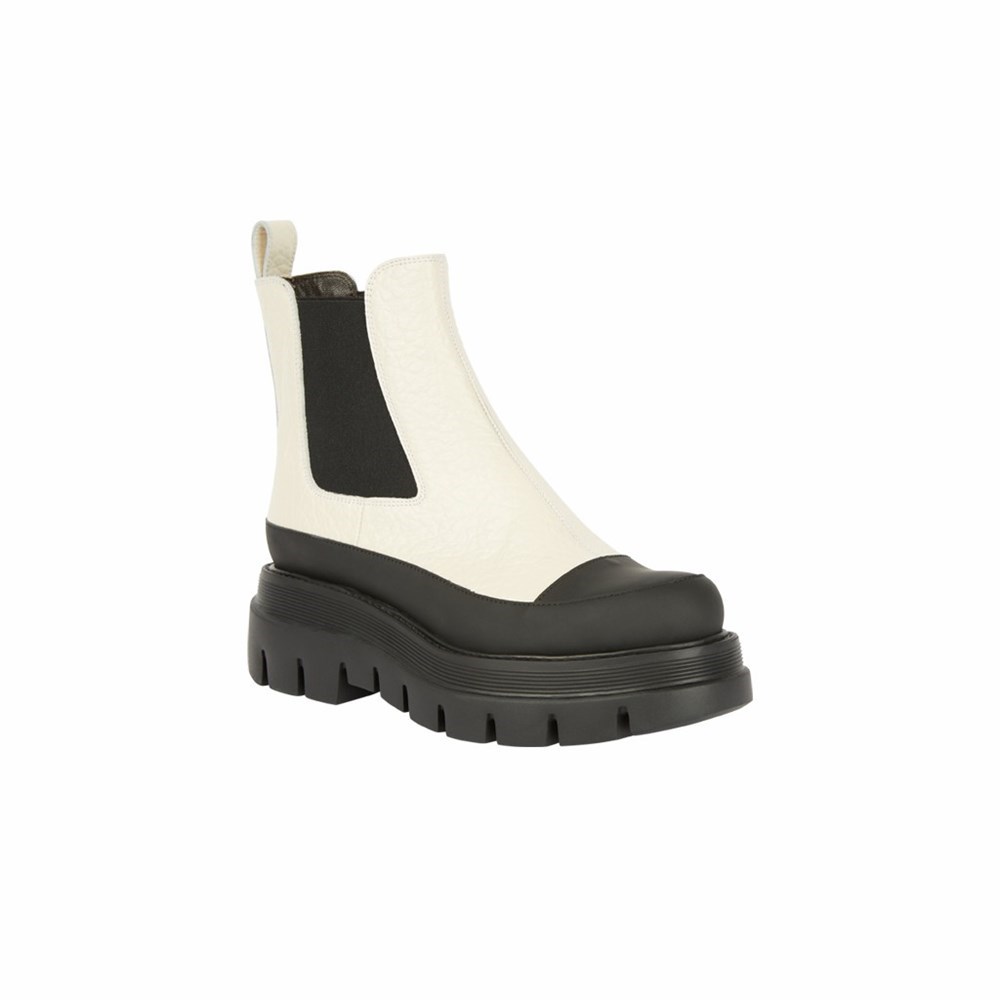 Brunate Super Light Combat Boot Women's Flat Shoes White | 42YXFZPVJ