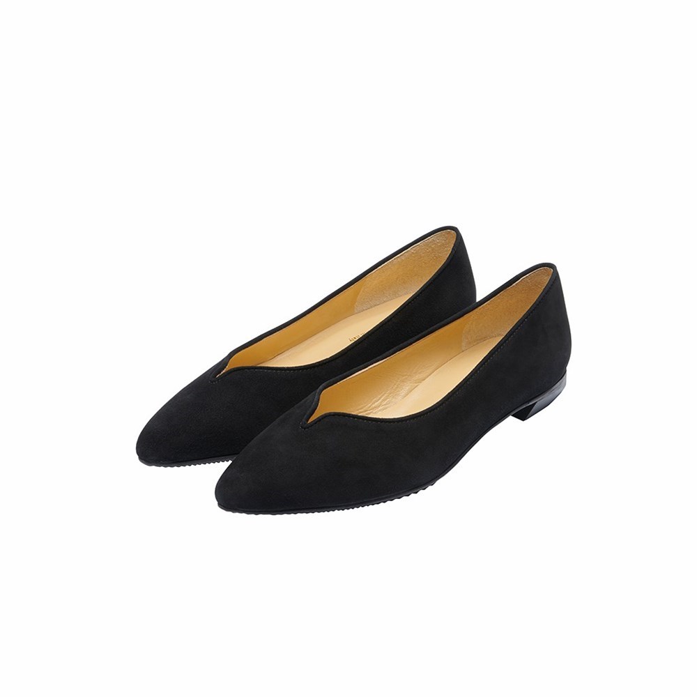 Brunate Timeless Ballerina Women's Flat Shoes Black | 94UMQVKSJ